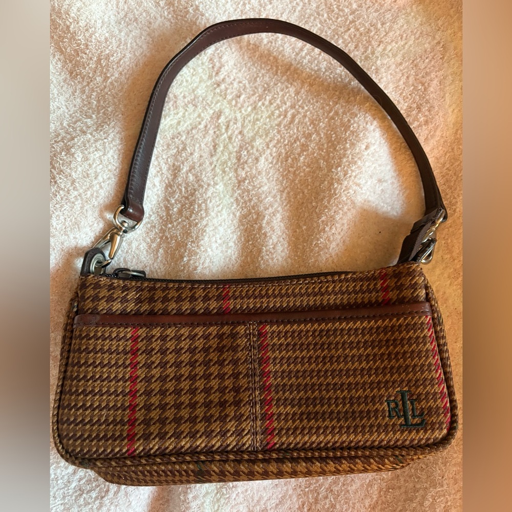 Ralph Lauren tweed shoulder bag